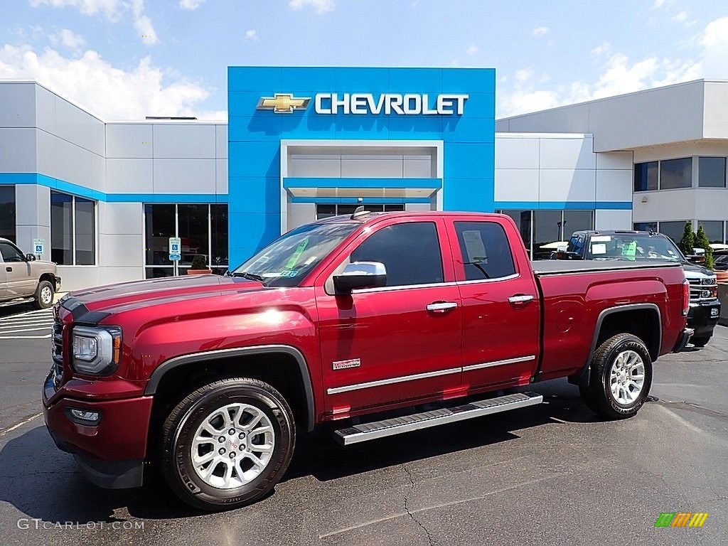 2016 Sierra 1500 SLE Double Cab 4WD - Crimson Red Tintcoat / Jet Black photo #1