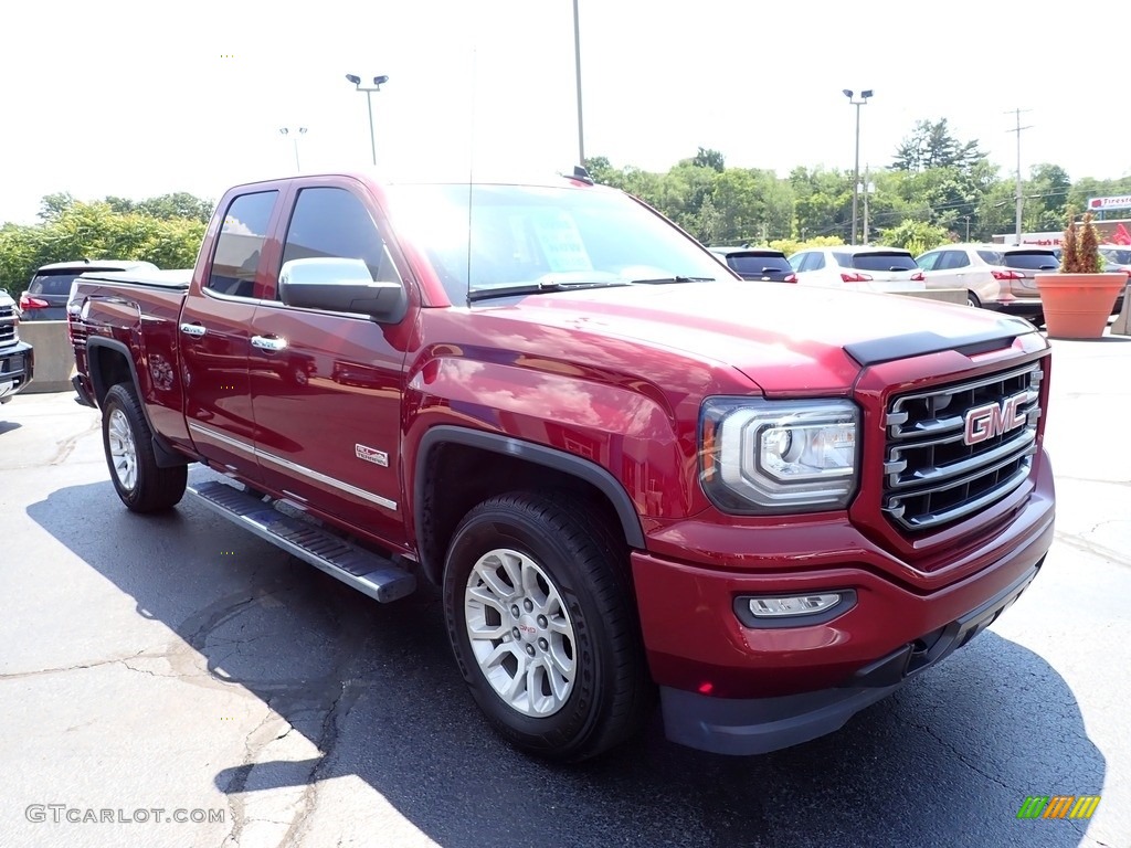2016 Sierra 1500 SLE Double Cab 4WD - Crimson Red Tintcoat / Jet Black photo #10
