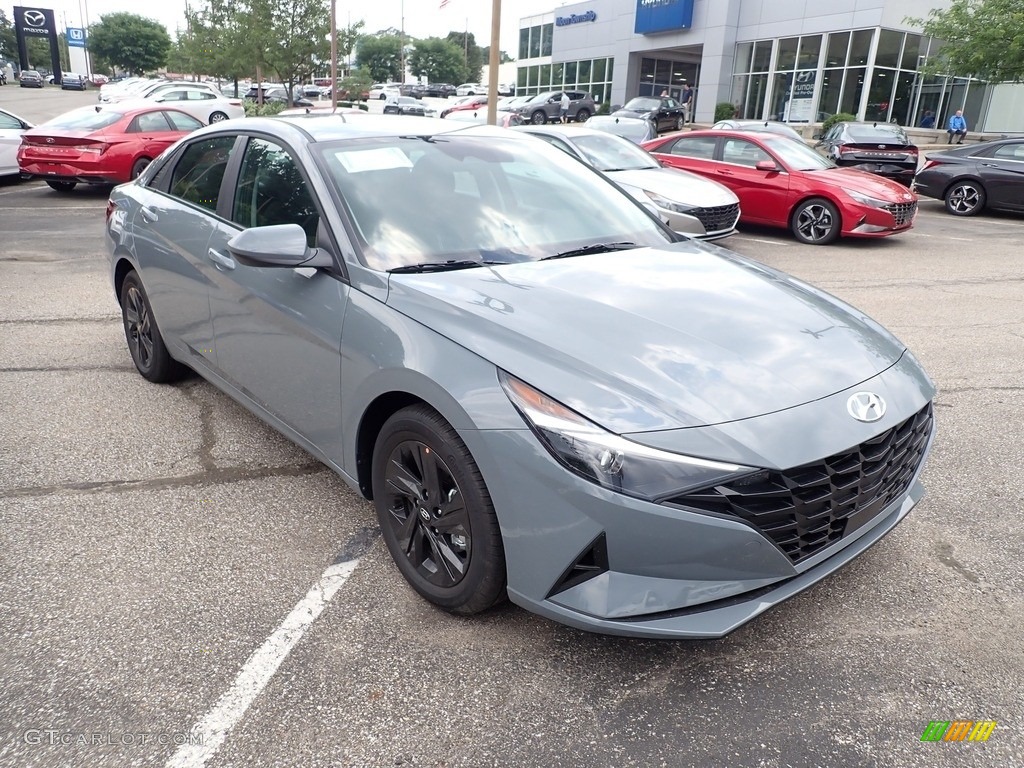 2021 Elantra SEL - Electric Shadow / Black photo #3