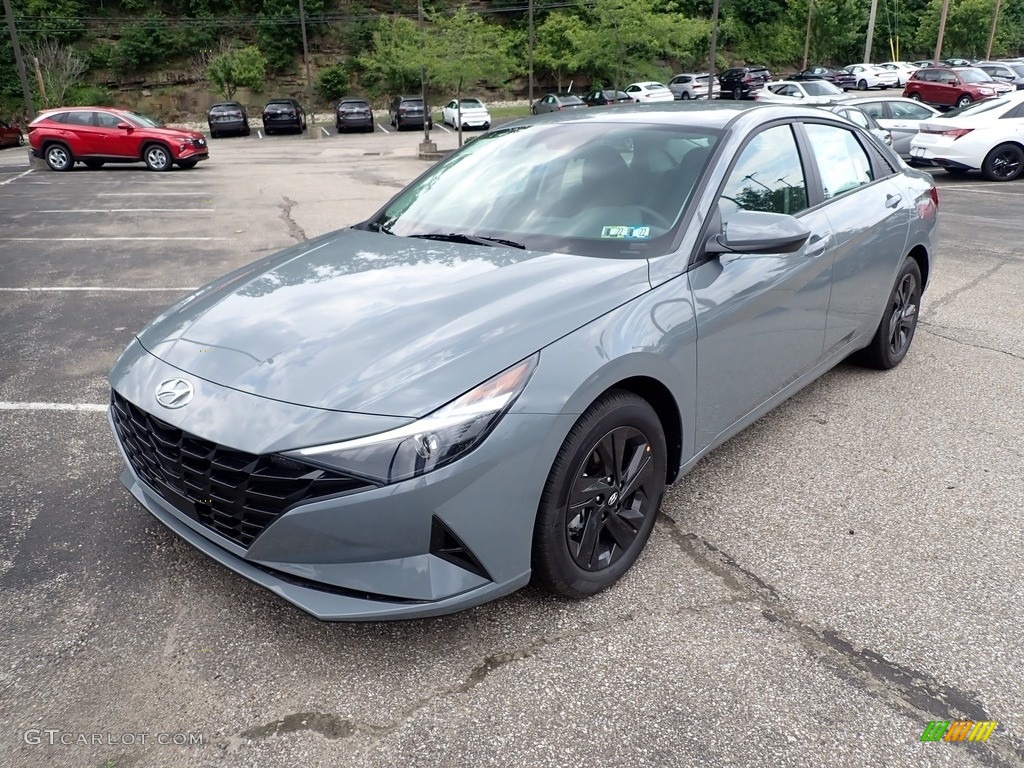 2021 Elantra SEL - Electric Shadow / Black photo #5