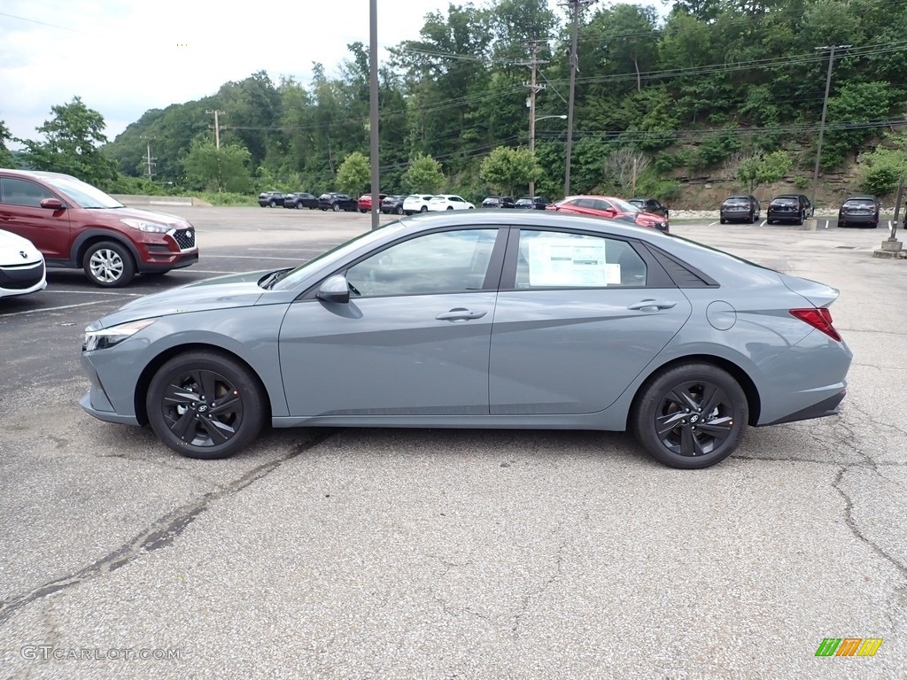 2021 Elantra SEL - Electric Shadow / Black photo #6