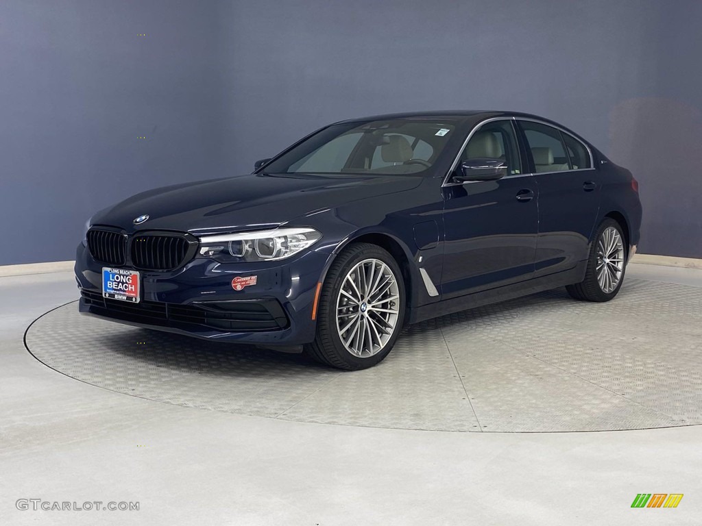 2019 5 Series 530e iPerformance Sedan - Bluestone Metallic / Canberra Beige/Black photo #3