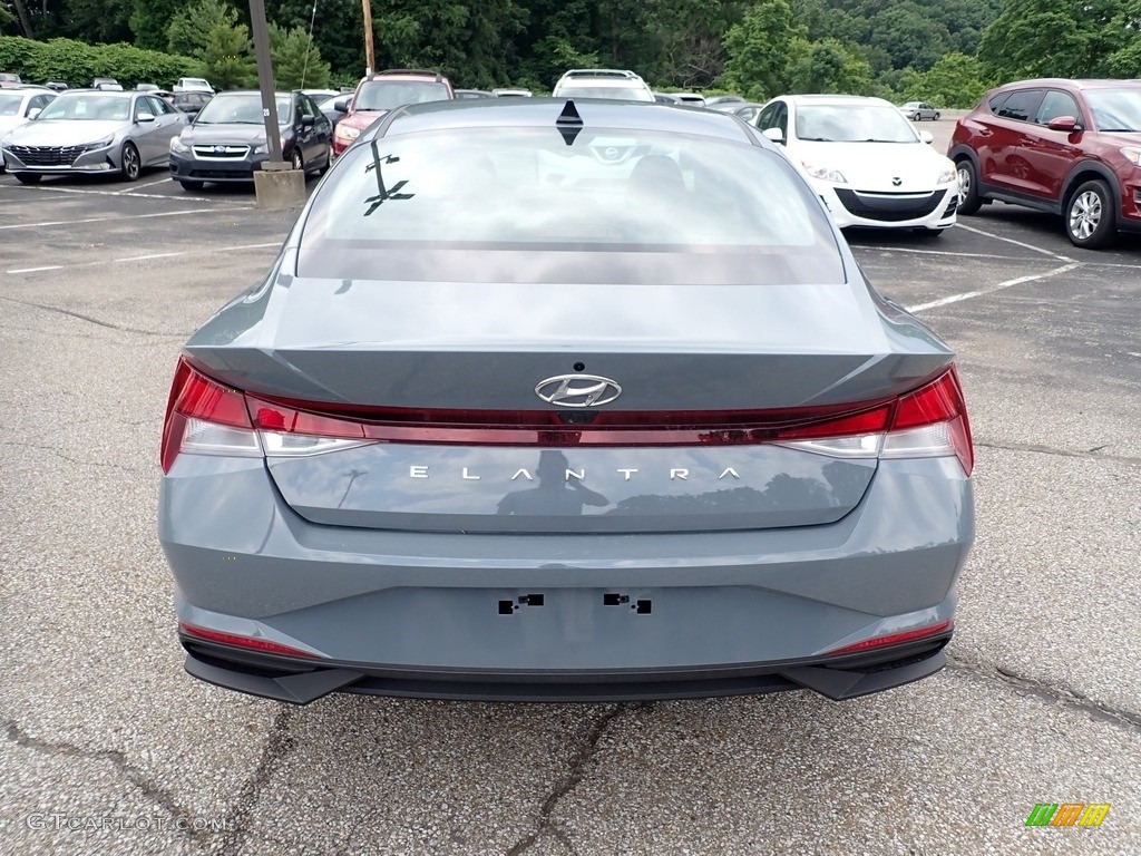 2021 Elantra SEL - Electric Shadow / Black photo #8