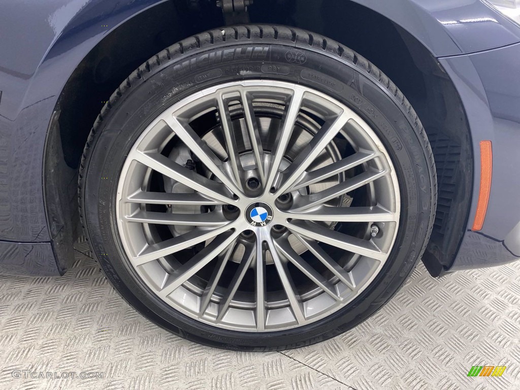 2019 5 Series 530e iPerformance Sedan - Bluestone Metallic / Canberra Beige/Black photo #6