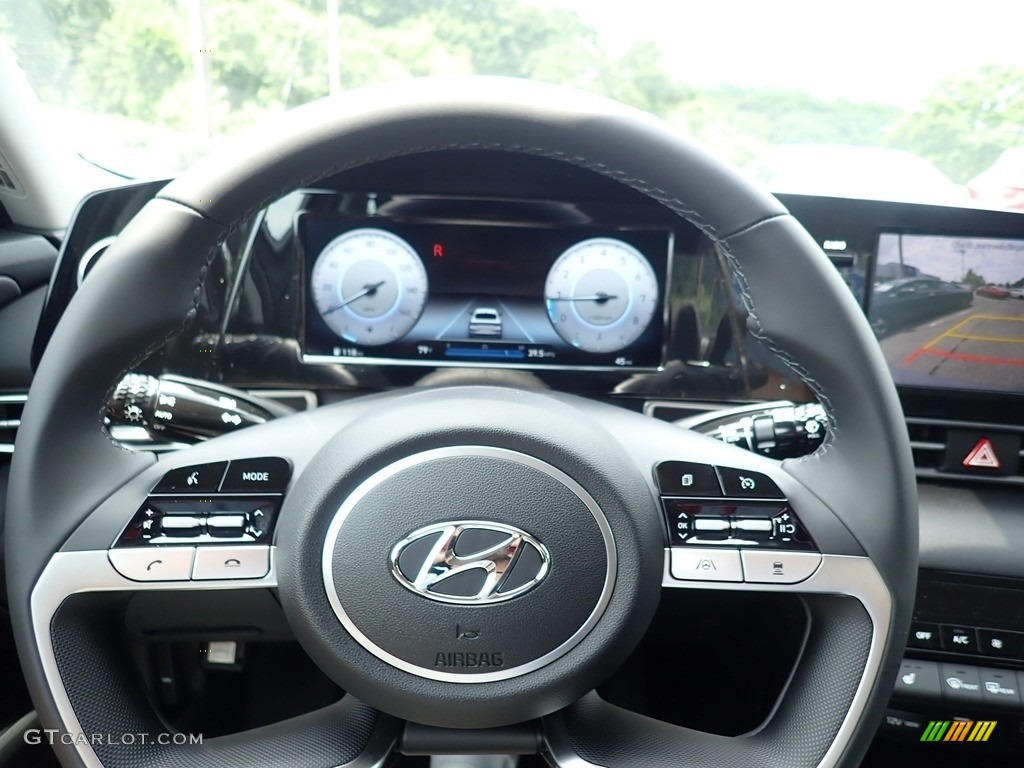 2021 Elantra SEL - Electric Shadow / Black photo #19