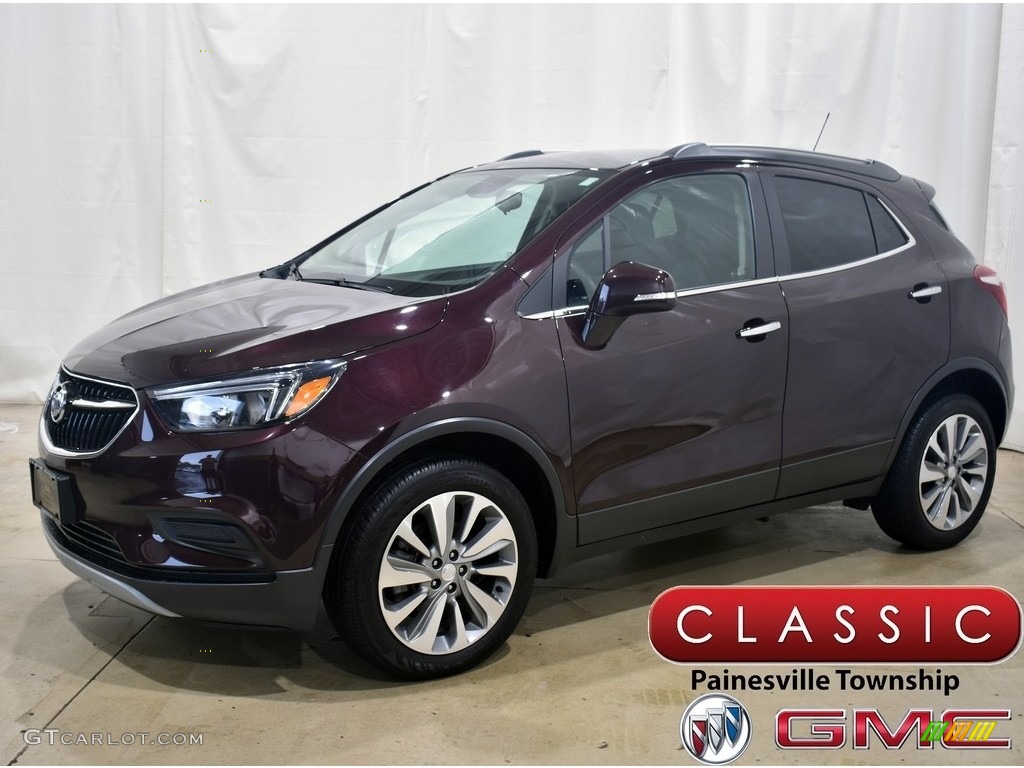 2018 Encore Preferred AWD - Black Cherry Metallic / Ebony photo #1