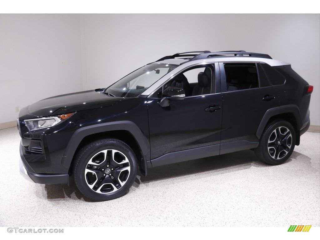 2019 RAV4 Adventure AWD - Midnight Black Metallic / Black photo #3