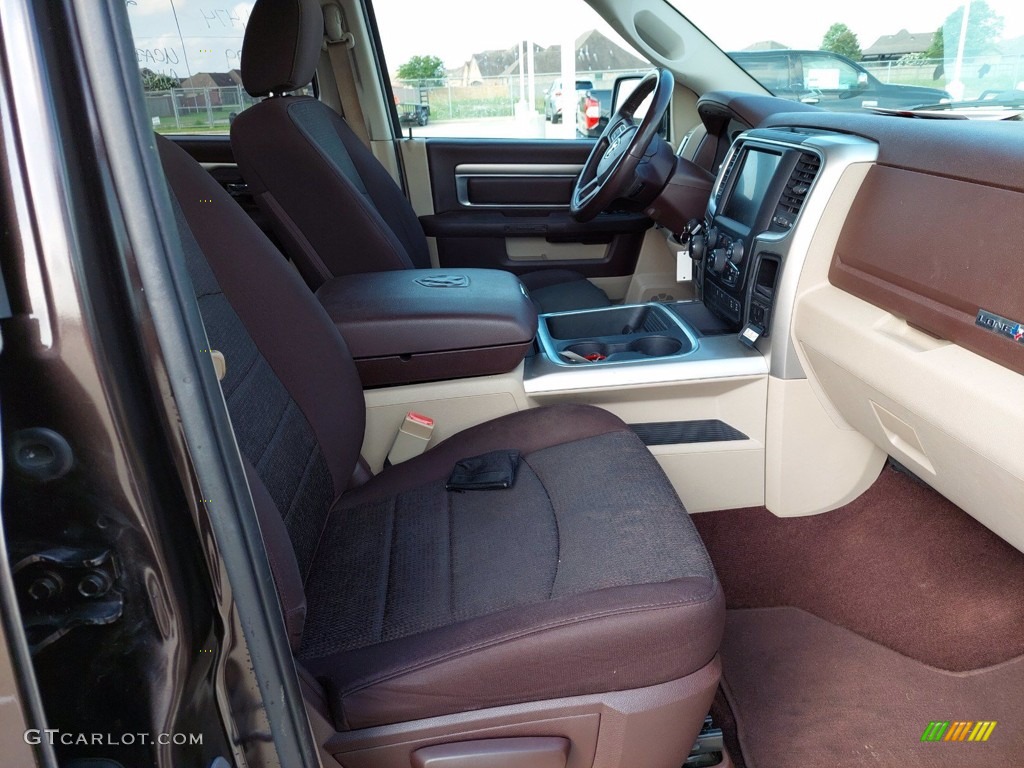 2016 1500 Lone Star Crew Cab - Luxury Brown Pearl / Canyon Brown/Light Frost Beige photo #27