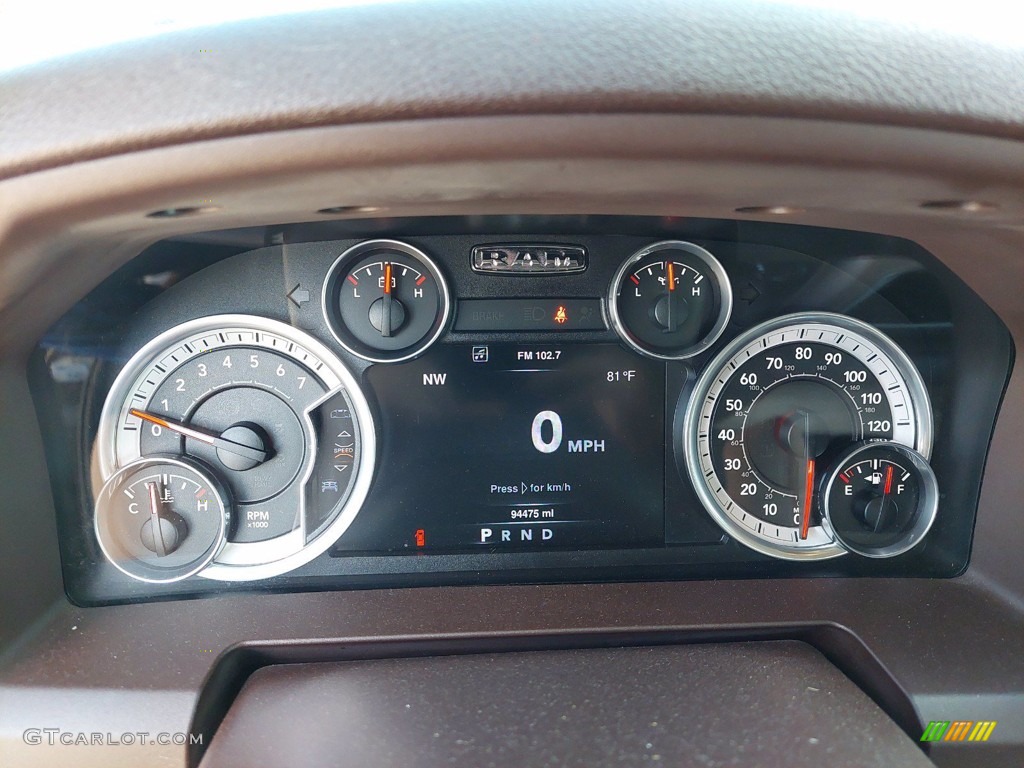 2016 Ram 1500 Lone Star Crew Cab Gauges Photo #142233695