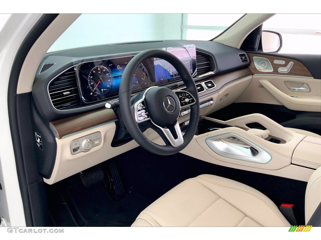 Macchiato Beige/Black Interior 2021 Mercedes-Benz GLE 350 4Matic Photo #142234055