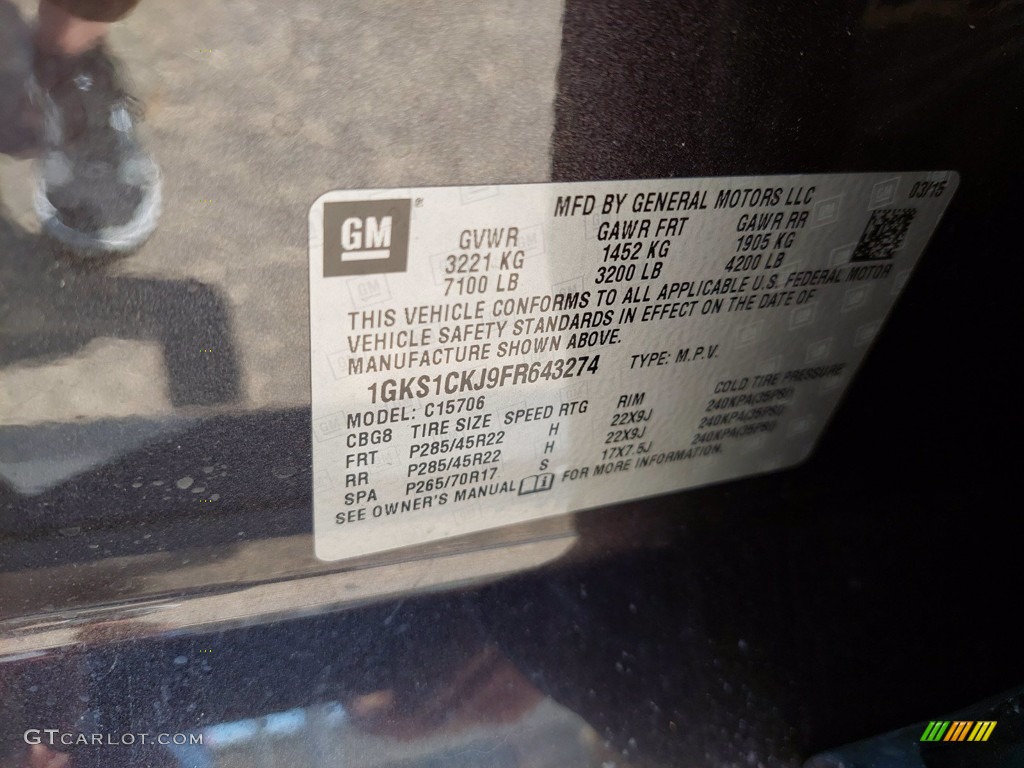 2015 Yukon Denali - Iridium Metallic / Jet Black photo #30