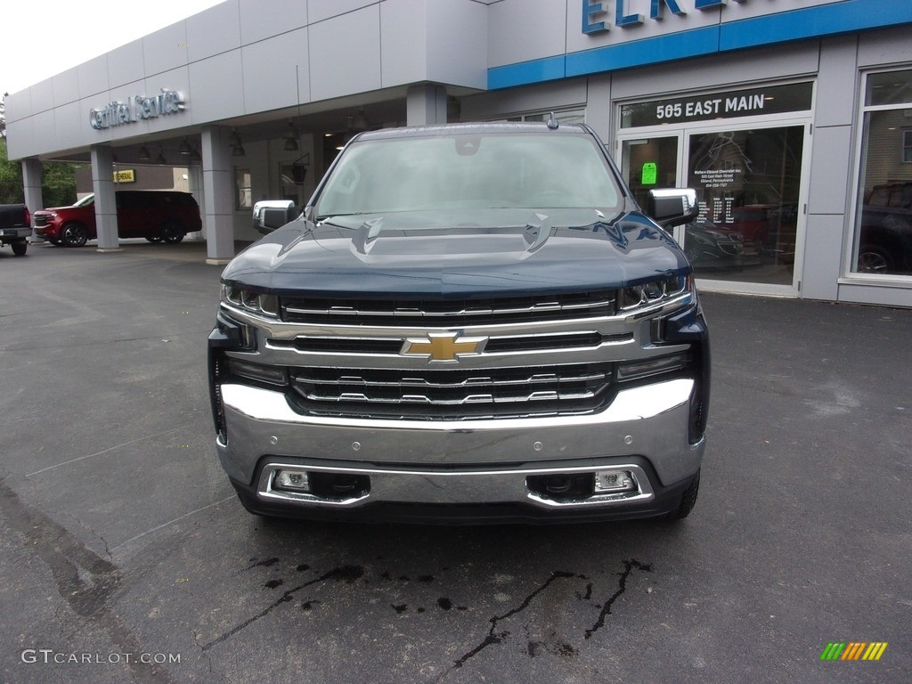 2021 Silverado 1500 LTZ Crew Cab 4x4 - Northsky Blue Metallic / Jet Black photo #8