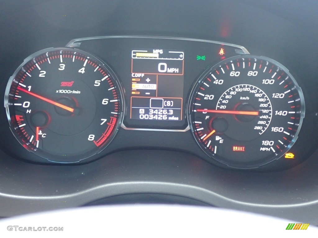 2020 Subaru WRX STI Gauges Photo #142236095