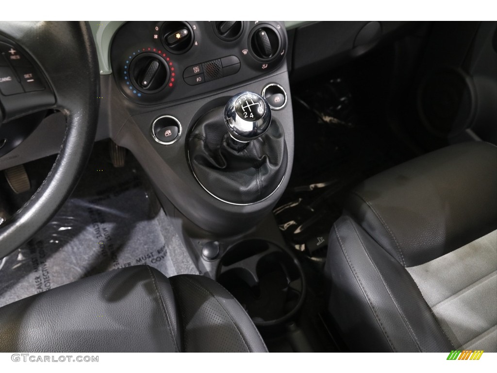 2012 500 Sport - Verde Chiaro (Light Green) / Tessuto Grigio/Nero (Grey/Black) photo #12
