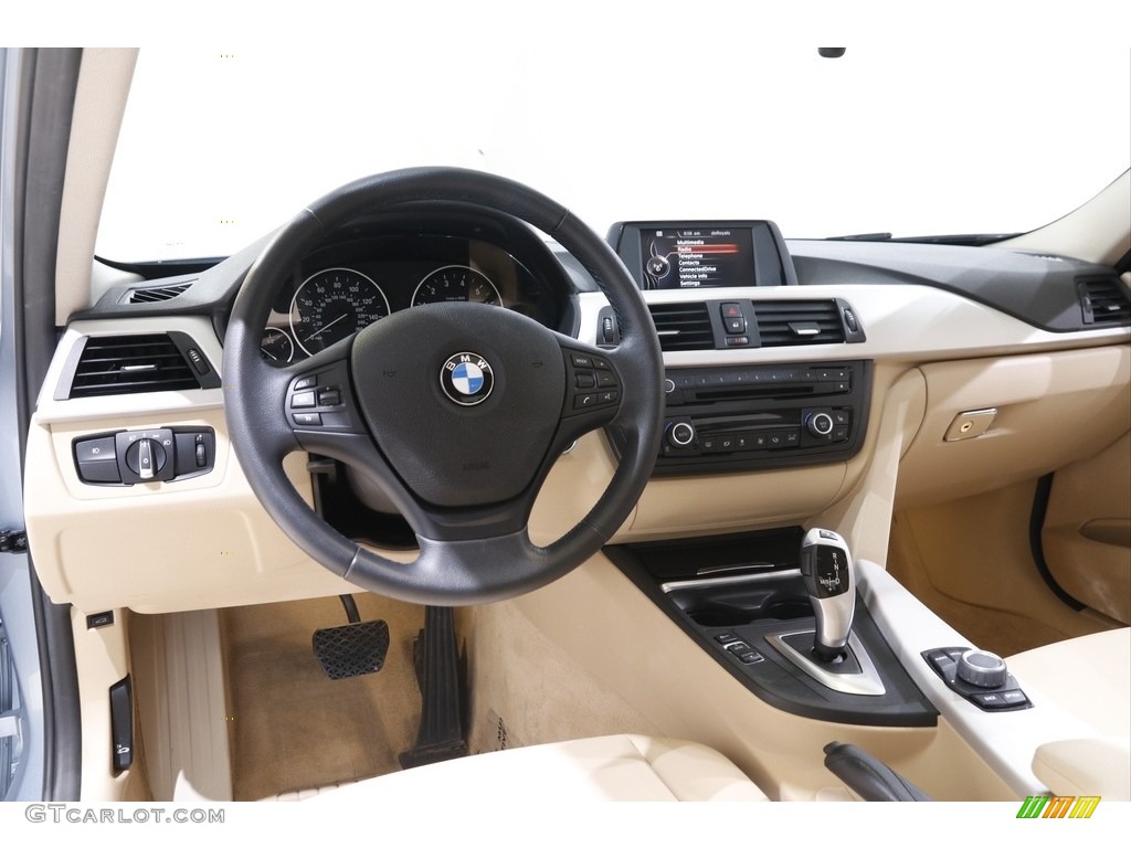 2015 3 Series 320i xDrive Sedan - Liquid Blue Metallic / Venetian Beige photo #6