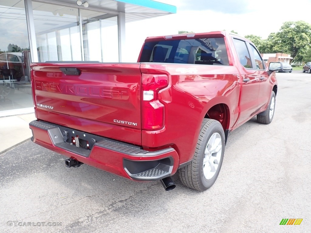 2021 Silverado 1500 Custom Crew Cab 4x4 - Cherry Red Tintcoat / Jet Black photo #3