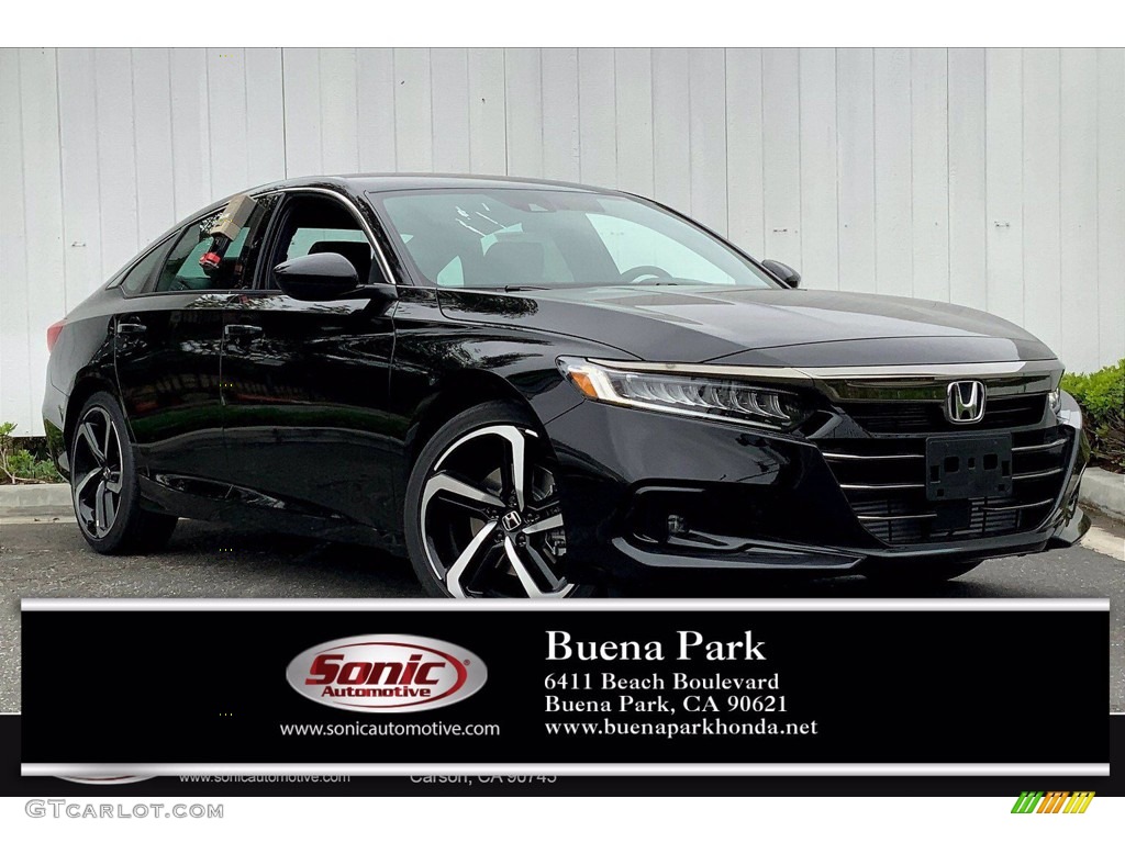 2021 Accord Sport - Crystal Black Pearl / Black photo #1