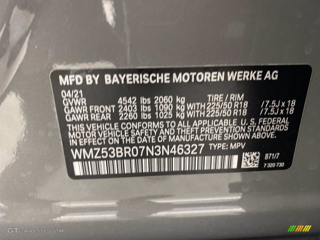 2022 Countryman Color Code B71 for Moonwalk Gray Metallic Photo #142240085