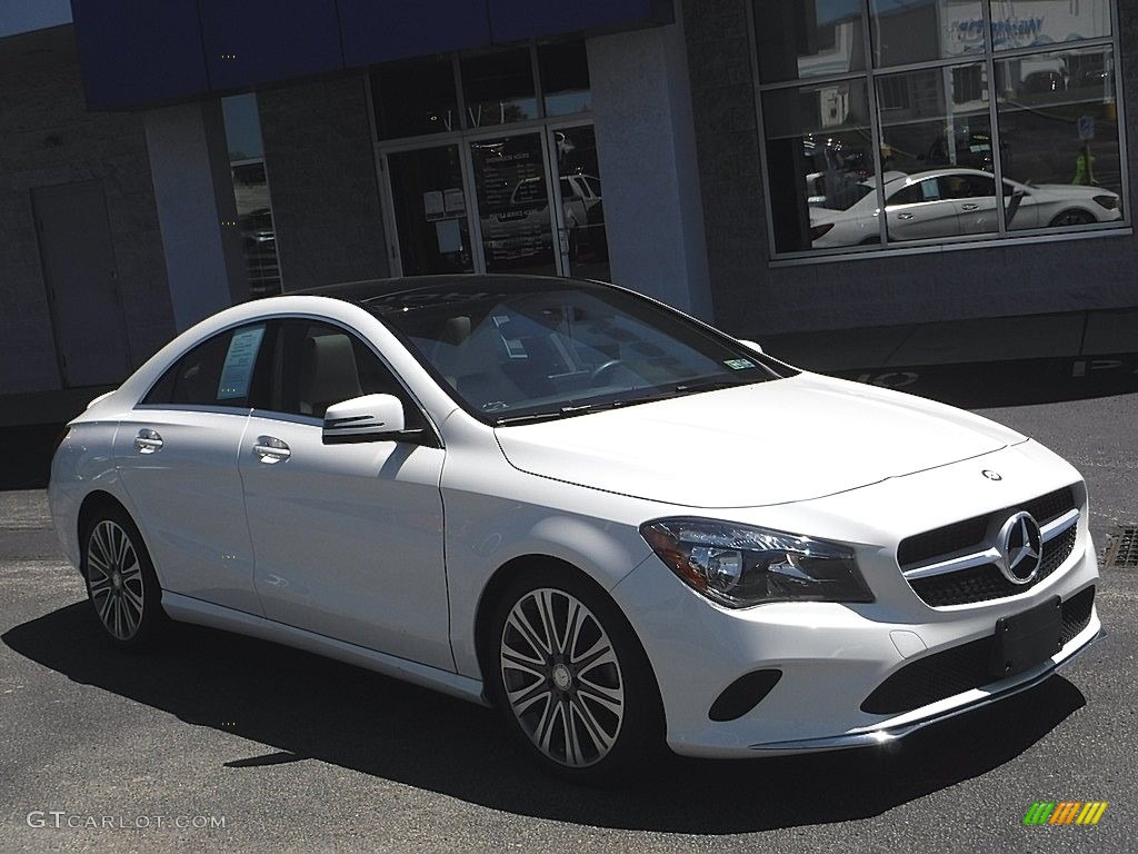 2017 CLA 250 Coupe - Cirrus White / Sahara Beige photo #1