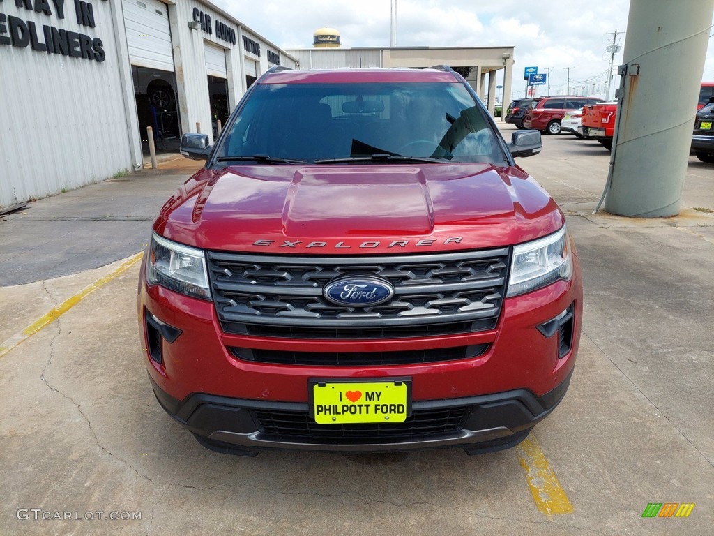 2018 Explorer XLT - Ruby Red / Ebony Black photo #2