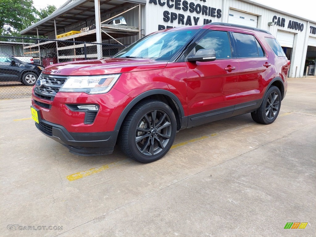 2018 Explorer XLT - Ruby Red / Ebony Black photo #3