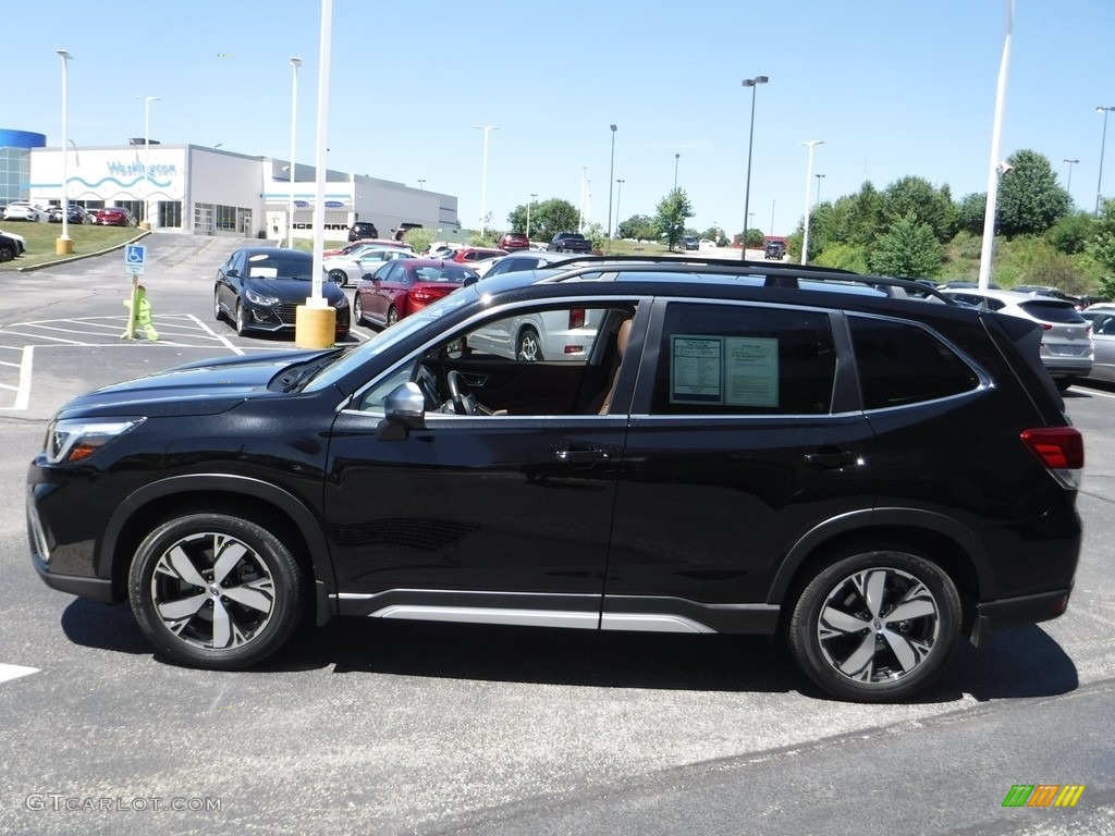 2020 Forester 2.5i Touring - Crystal Black Silica / Saddle Brown photo #6