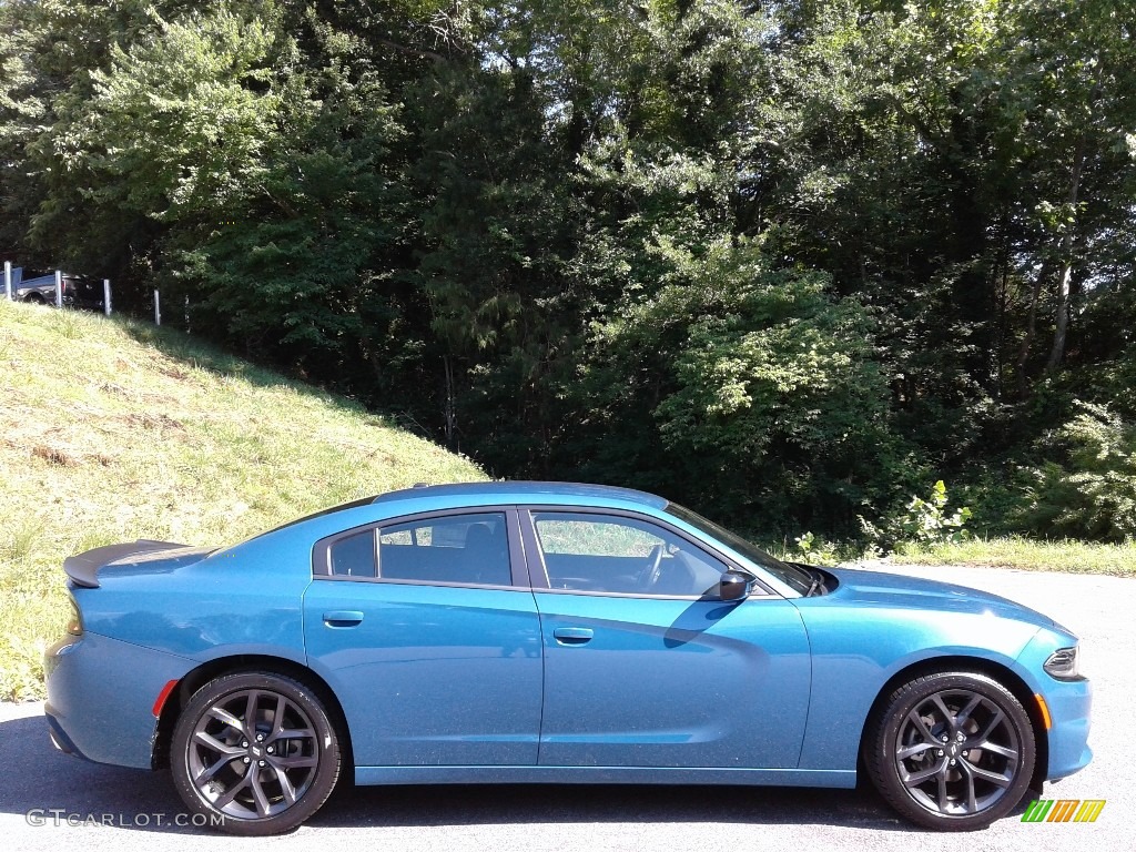 2021 Charger SXT - Frostbite / Black photo #5
