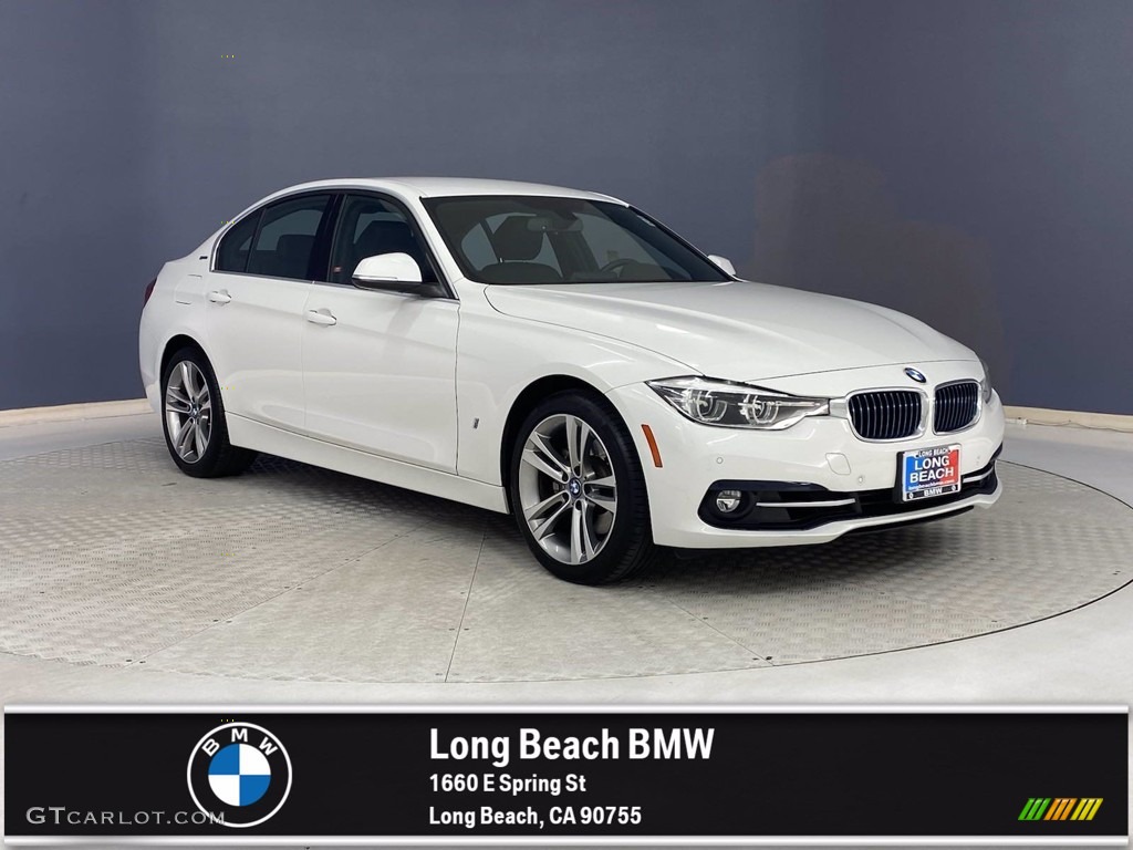 2018 3 Series 330e iPerformance Sedan - Alpine White / Black photo #1