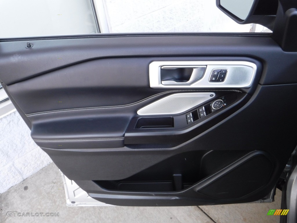 2020 Ford Explorer ST 4WD Ebony Door Panel Photo #142245187