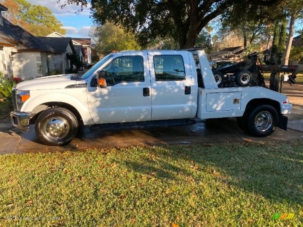 Oxford White 2016 Ford F350 Super Duty XLT Crew Cab Tow Truck Exterior Photo #142246909