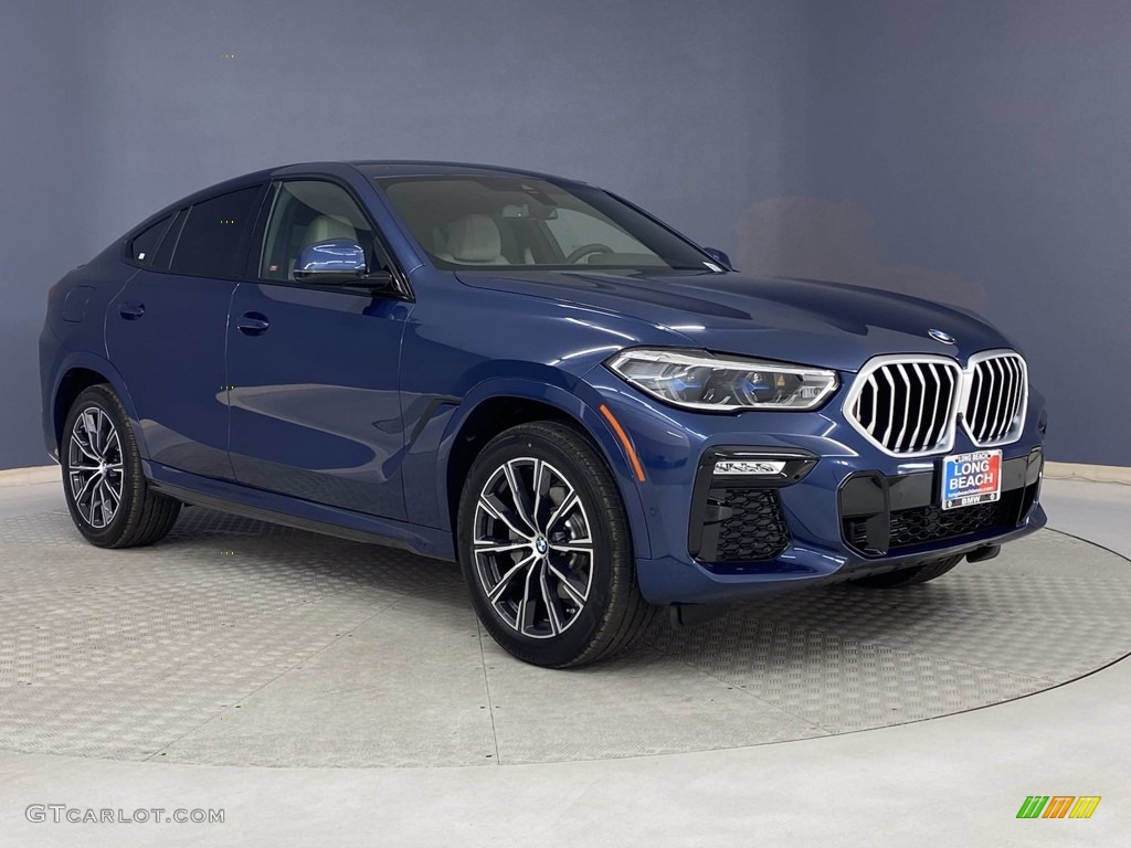 Phytonic Blue Metallic 2021 BMW X6 sDrive40i Exterior Photo #142247305