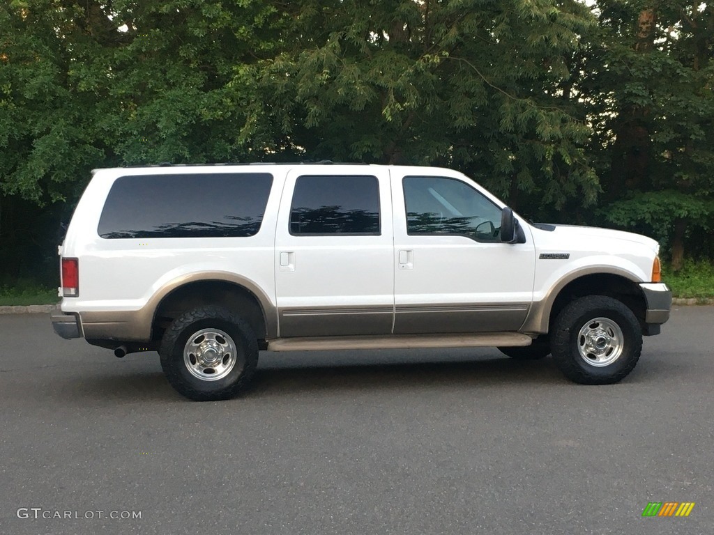 2000 Excursion XLT 4x4 - Oxford White / Medium Graphite photo #8