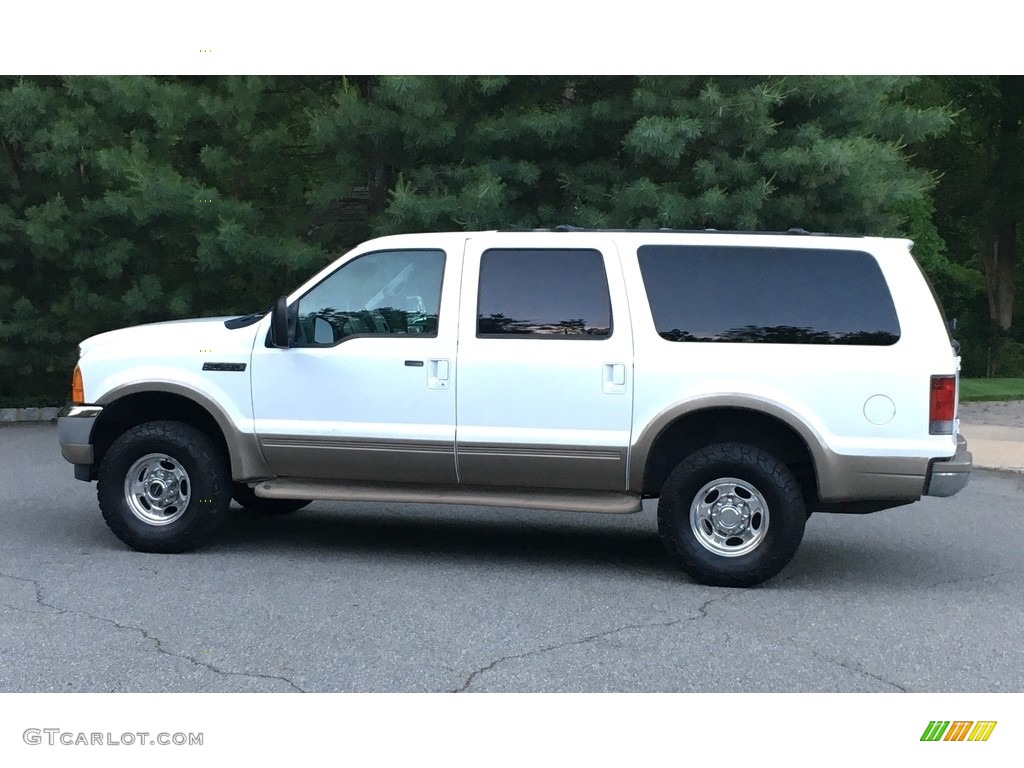 2000 Excursion XLT 4x4 - Oxford White / Medium Graphite photo #12