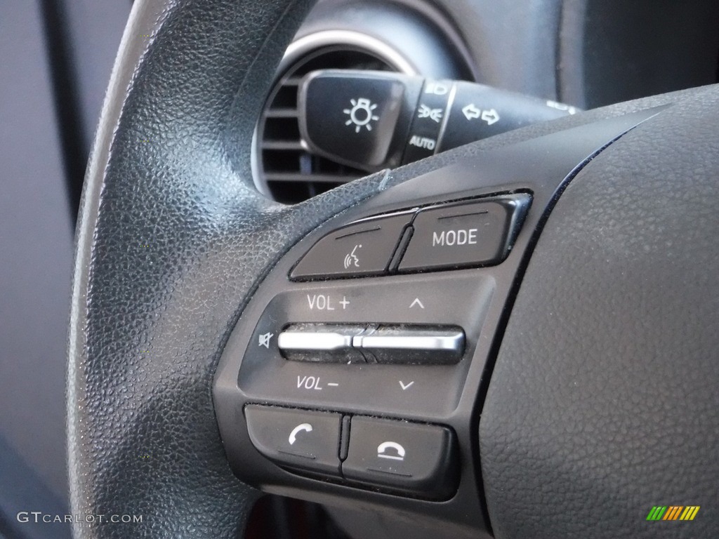 2018 Hyundai Kona SE AWD Black Steering Wheel Photo #142250893