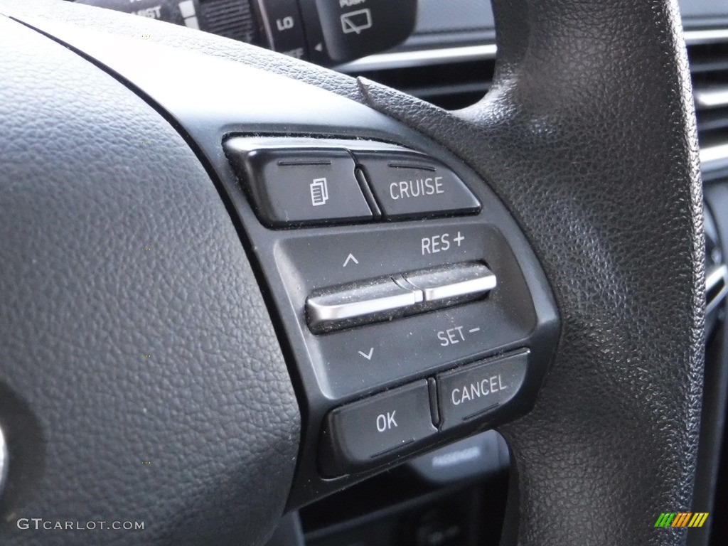 2018 Hyundai Kona SE AWD Black Steering Wheel Photo #142250902