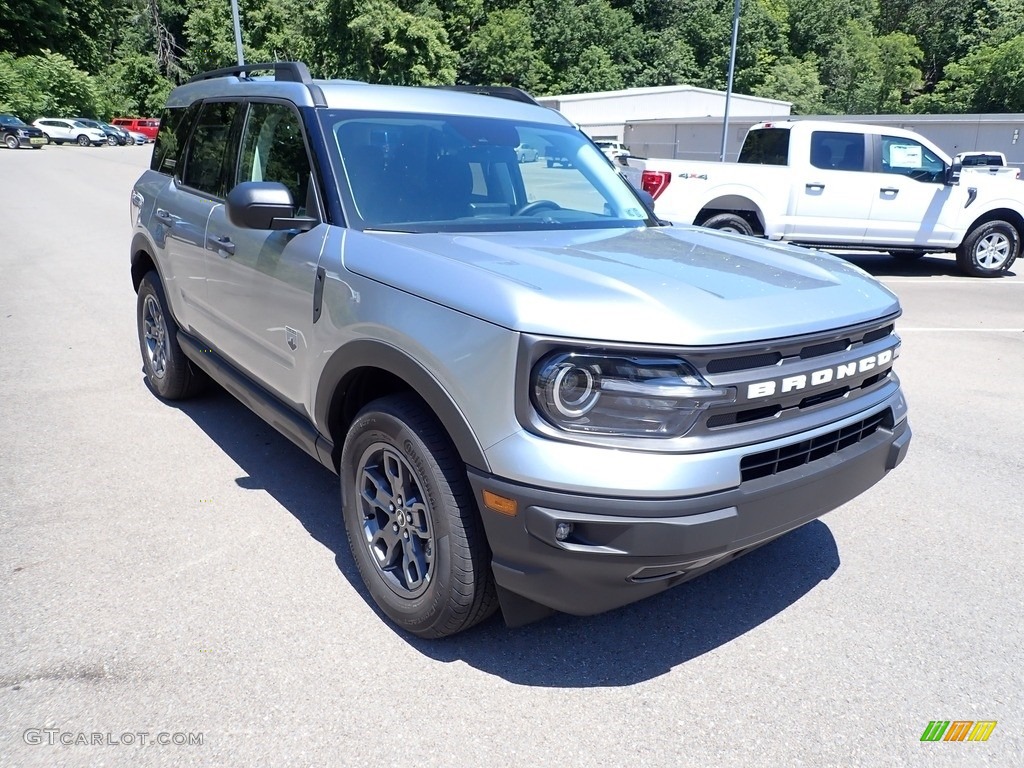 Iconic Silver Metallic 2021 Ford Bronco Sport Big Bend 4x4 Exterior Photo #142251745