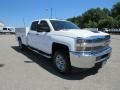 Summit White - Silverado 2500HD Work Truck Crew Cab 4WD Chassis Photo No. 7