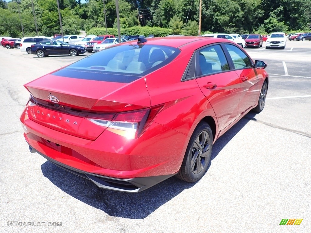 2021 Elantra SEL - Calypso Red / Medium Gray photo #2