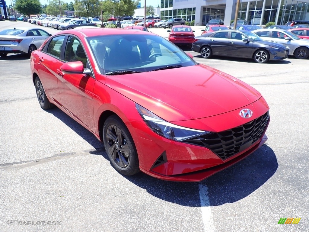 2021 Elantra SEL - Calypso Red / Medium Gray photo #3