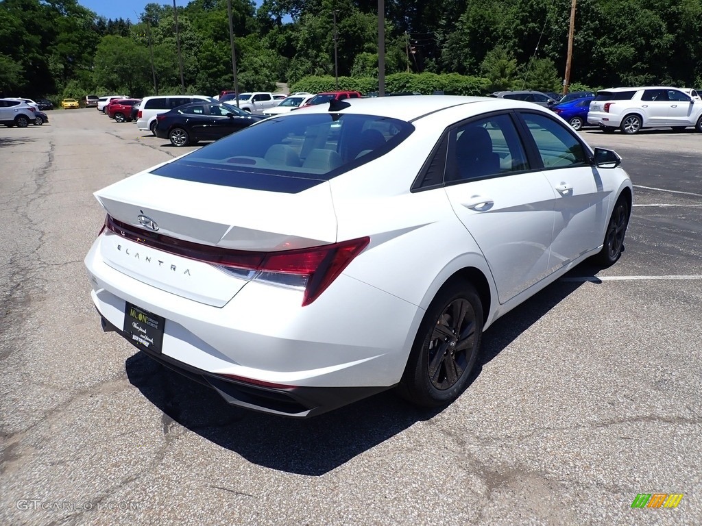 2021 Elantra SEL - Quartz White / Medium Gray photo #2