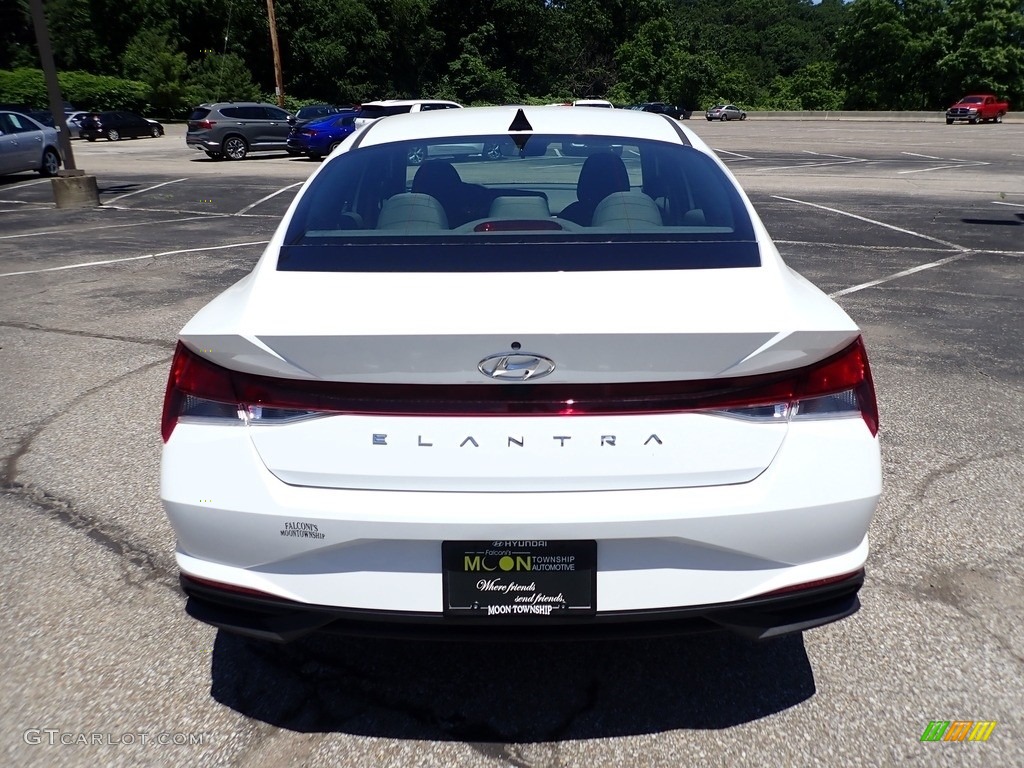 2021 Elantra SEL - Quartz White / Medium Gray photo #8