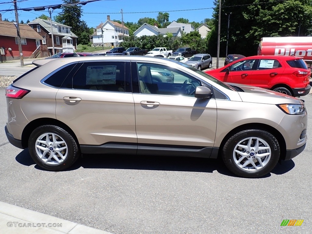 Desert Gold Metallic 2021 Ford Edge SEL AWD Exterior Photo #142253801