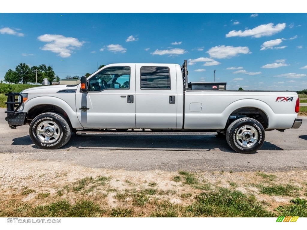 2014 F350 Super Duty King Ranch Crew Cab 4x4 - Oxford White / Steel photo #7