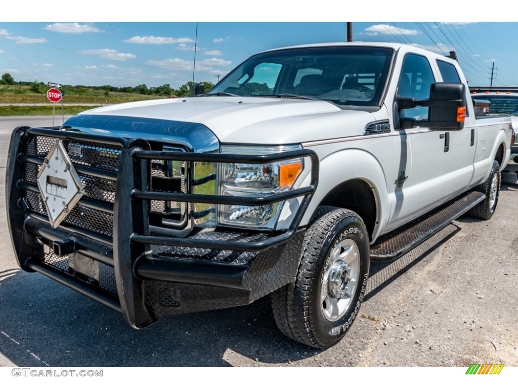 2014 F350 Super Duty King Ranch Crew Cab 4x4 - Oxford White / Steel photo #8