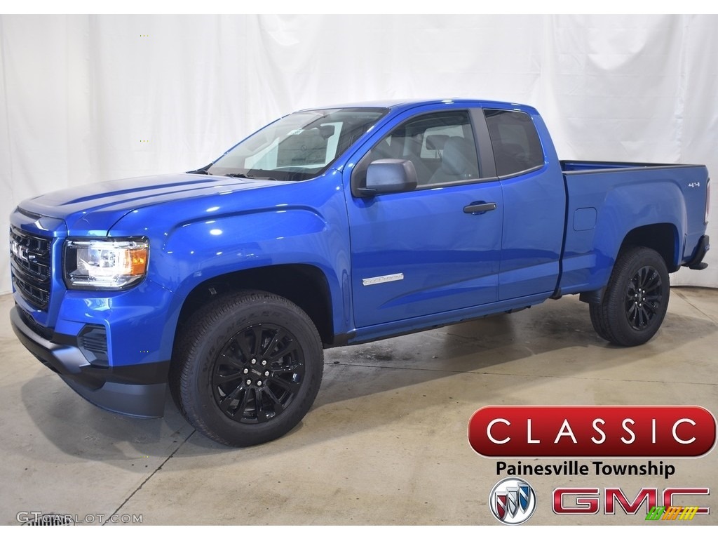 2021 Canyon Elevation Extended Cab 4WD - Dynamic Blue Metallic / Jet Black/Dark Ash photo #1