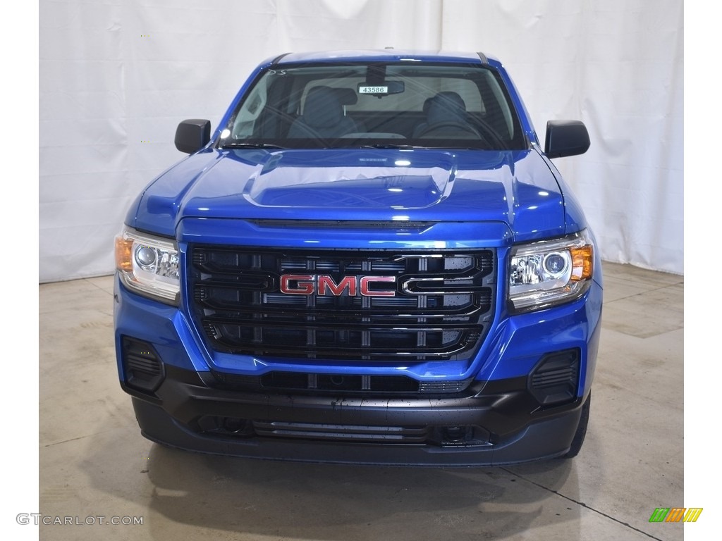 2021 Canyon Elevation Extended Cab 4WD - Dynamic Blue Metallic / Jet Black/Dark Ash photo #4