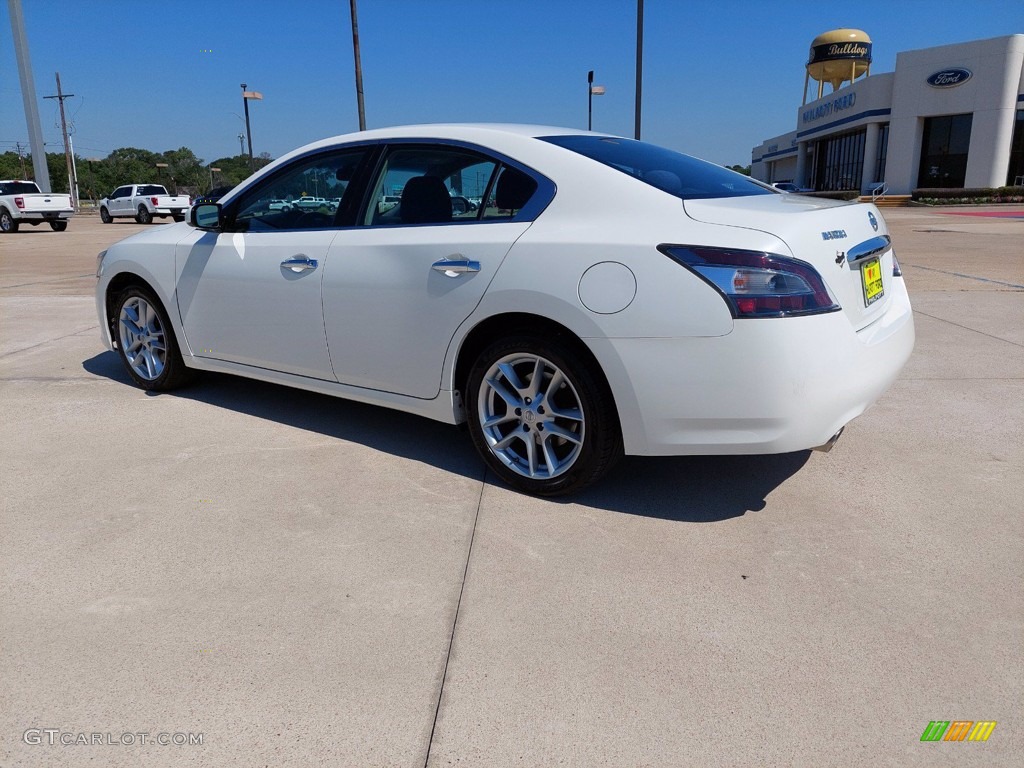 2012 Maxima 3.5 S - Winter Frost White / Charcoal photo #5