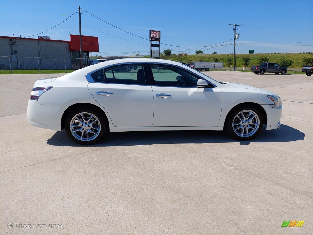 2012 Maxima 3.5 S - Winter Frost White / Charcoal photo #7