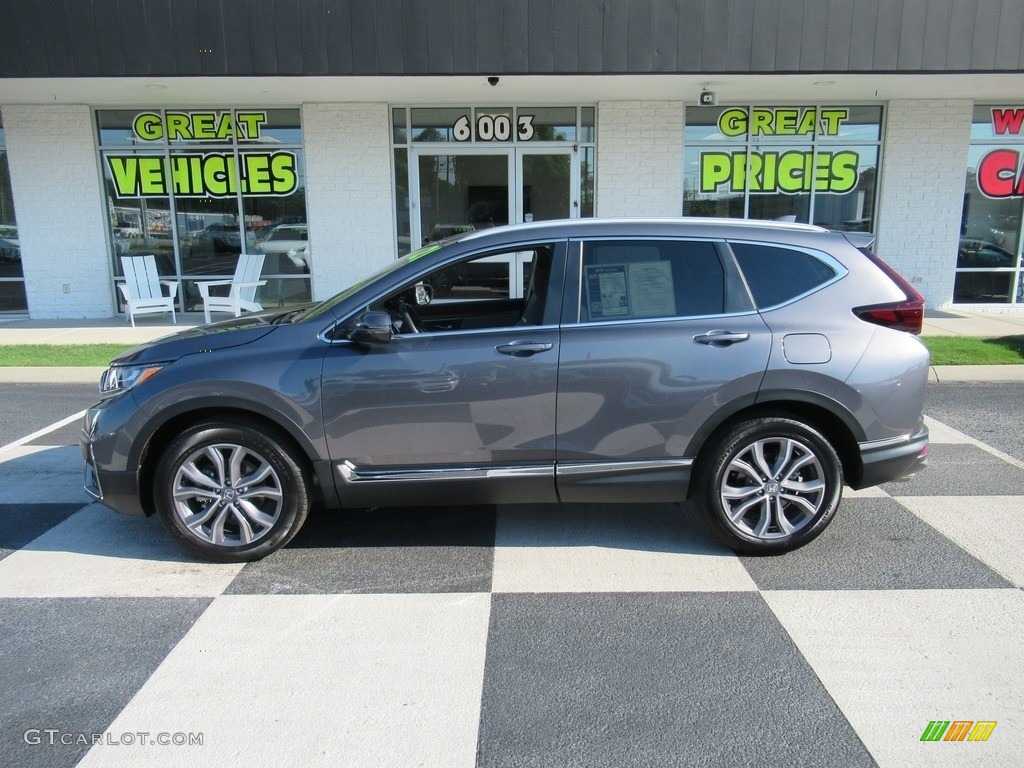 2021 CR-V Touring AWD - Sonic Gray Pearl / Gray photo #1