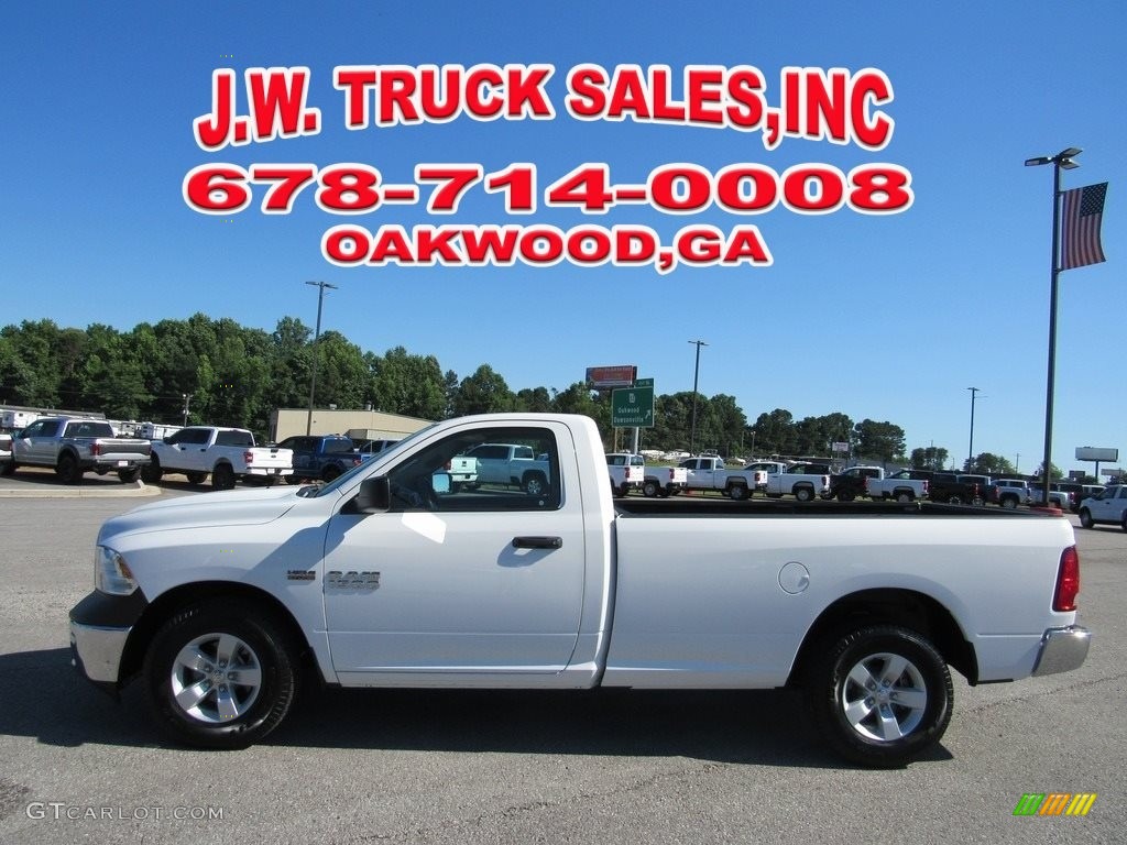 2018 1500 Tradesman Regular Cab - Bright White / Black/Diesel Gray photo #2